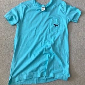 vs pink oversized shirt